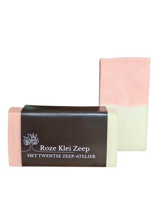 Seife aus rosa Tonerde