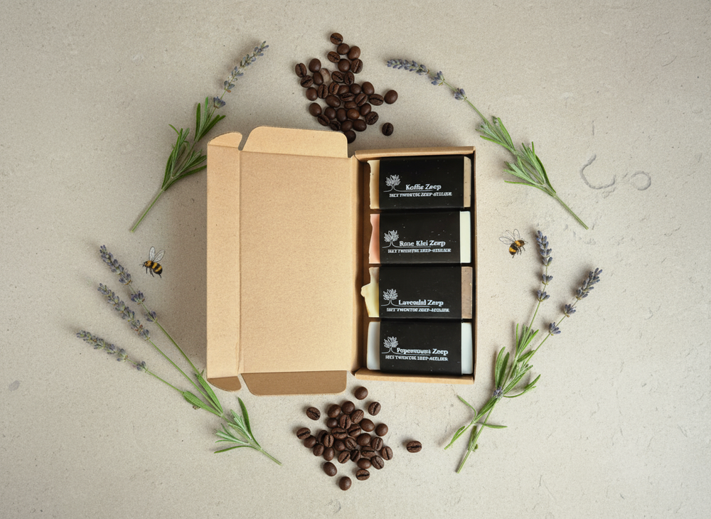 Overhead flatlay met ingrediënten