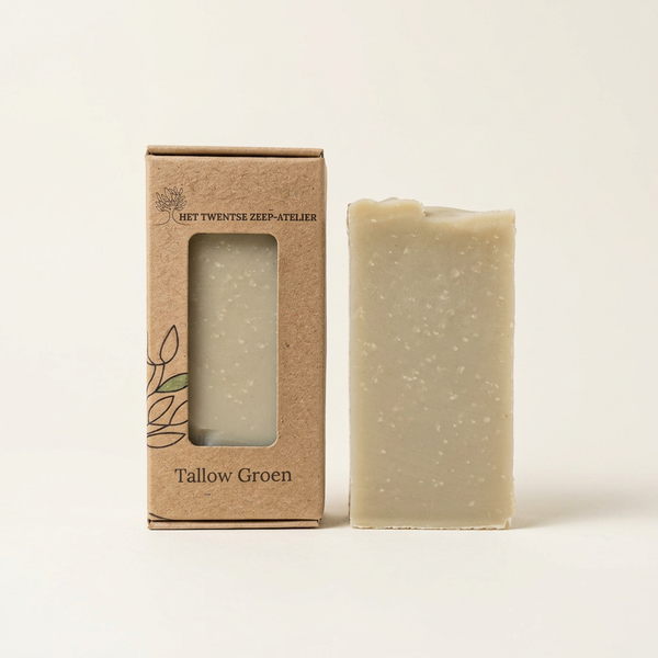Tallow Groen met verpakking en losse zeep