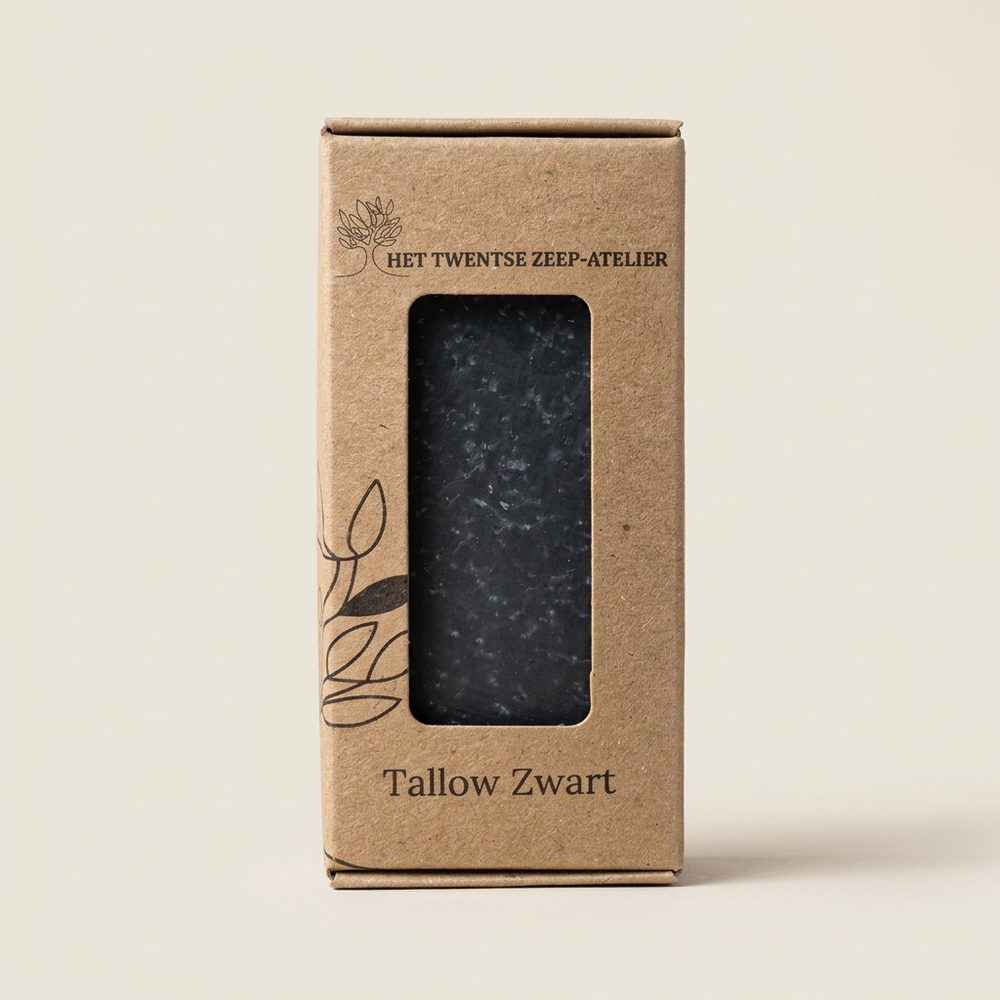 Tallow Zwart met neutrale achtergrond